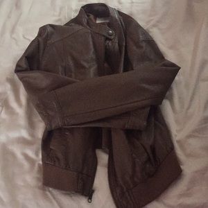 Faux leather jacket